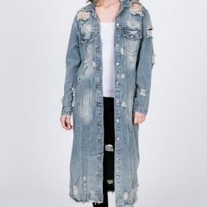 Brand new denim jacket can also be worn as a dress